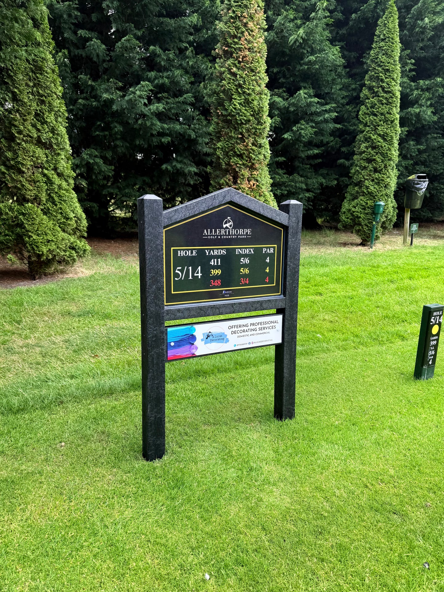18 x JB ProPanel Ecowood / Hardwood Tee Signs - No cost