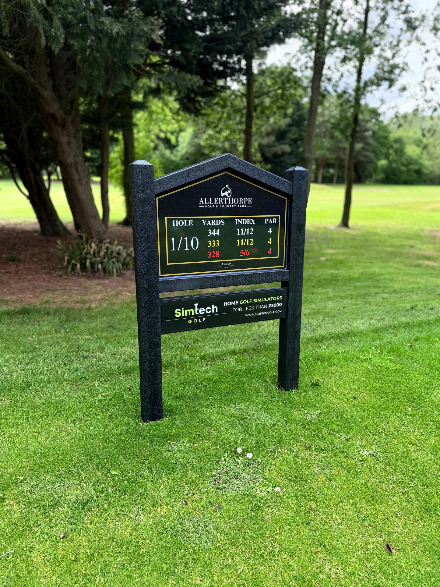 18 x JB ProPanel Ecowood / Hardwood Tee Signs - No cost