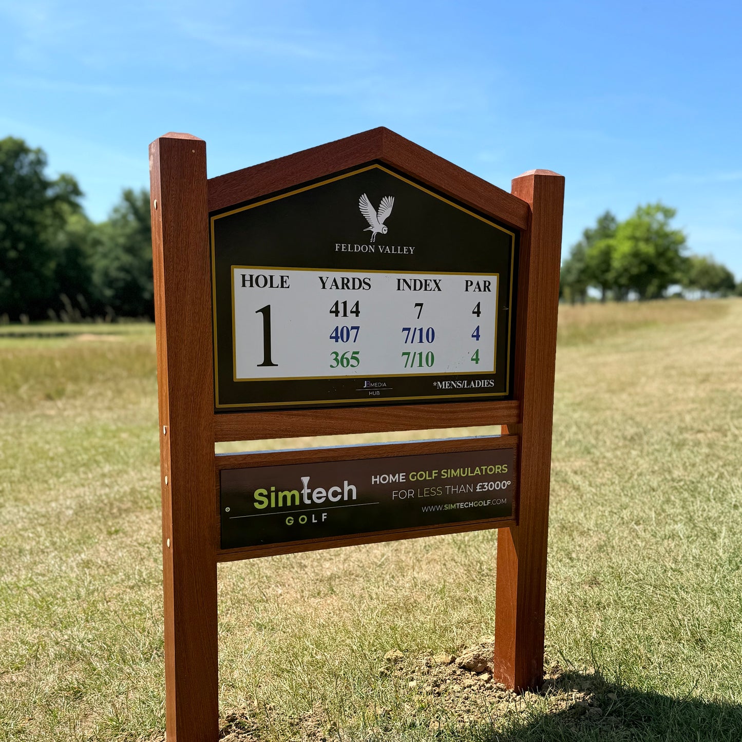 18 x JB ProPanel Ecowood / Hardwood Tee Signs - No cost
