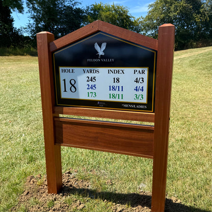 18 x JB ProPanel Ecowood / Hardwood Tee Signs - No cost
