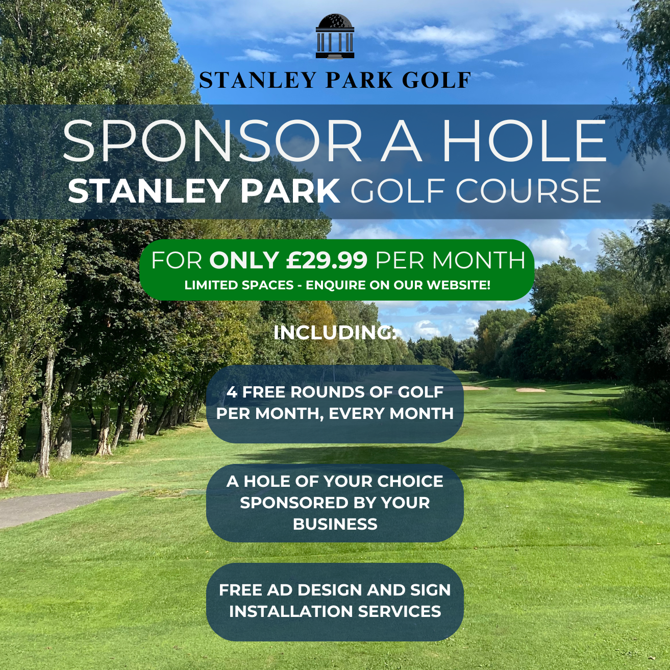 Monthly Hole Sponsorship - Stanley Park Golf Course